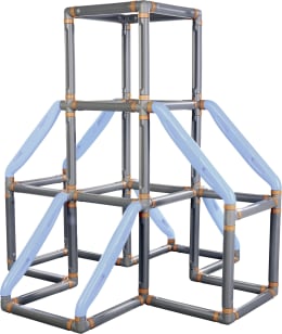 Produktbild: BIG Klettergerüst Kraxxl - The Tower 140 x 140 x 140 cm