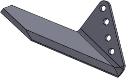 Produktbild: Scharflügel 216,5 x 176 x 10 mm für Grubber Horsch TerraGrip, Terrano, Tiger
