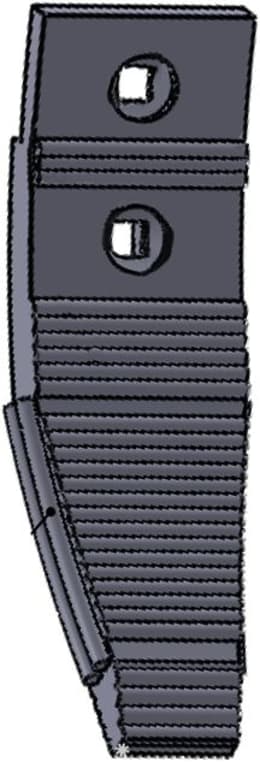Produktbild: Scharspitze 278 x 80 x 8/12 mm hartmetallbeschichtet, für Grubber Horsch TerraGrip, Terrano, Tiger