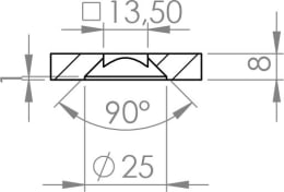 Technische Zeichnung: Randblech 395 x 45/155 x 52 mm links/rechts, für Grubber Horsch TerraGrip, Terrano, Tiger