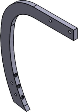 Produktbild: Schwergrubberstiel 562 x 60 x 25 mm, für Horsch Grubber Terrano, Tiger, Samäschine Focus, Sprinter