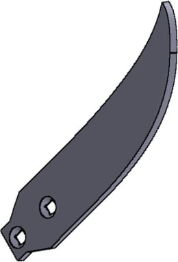 Produktbild: Leitblech 409 x 45/80 x 8 mm links/rechts, schmal, für Grubber Horsch TerraGrip, Terrano, Tiger