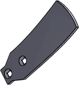 Produktbild: Leitblech 277 x 44,30/80 x 8 mm rechts, schmal, für Grubber Horsch Terrano