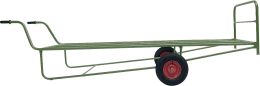 Produktbild: Growi® Ballenkarre 3.150 x 1.050 x 990 mm für Strohballen, Heuballen, Kisten, Säcke und Kanister, 15832