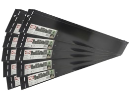 Produktbild: bellissa 10er VK-Set Rasenkante Metall Metall anthrazit 118 x 12,5 cm bestehend aus 10 Stck. a. 118 cm