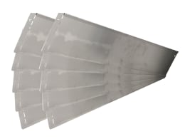 Produktbild: bellissa 10er VK-Set Rasenkante Corten Cortenstahl 118 x 20 cm bestehend aus 10 Stck. a. 118 cm, Nutzlänge