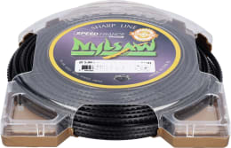 Produktbild: Mähfaden Nylsaw 4-Kant, gezahnt, schwarz, Donut