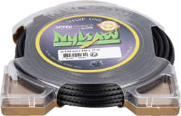 Produktbild: Mähfaden Nylsaw 4,0 mm/21 m, 4-Kant, gezahnt, schwarz, im Donut