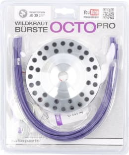 Produktbild: Wildkrautbürste Octo Pro Nylonfäden axial, Ø 123,5 mm, für die Wildkrautentfernung mit einer Motorsense ab 30