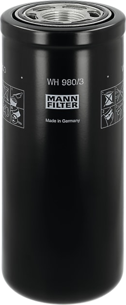 Produktbild: MANN Hydraulik-/Getriebeölfilter WH 980/3