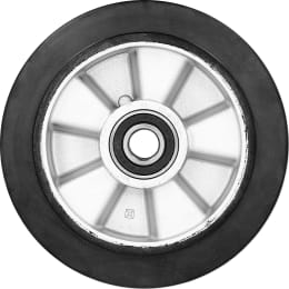 Produktbild: Pfaff Silberblau Lenkrolle Vollgummi 200/50-140, doppelt kugelgelagert für Hubwagen Silverline HU 25-115 TS
