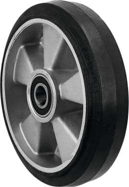 Produktbild: Pfaff Silberblau Lenkrolle Vollgummi 200/50-160, doppelt kugelgelagert für Hubwagen Silverline HU W-20 SL