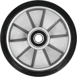 Produktbild: Pfaff Silberblau Lenkrolle Vollgummi 200/50-160, doppelt kugelgelagert für Hubwagen Silverline HU W-20 SL