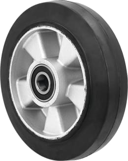Produktbild: Pfaff Silberblau Lenkrolle Vollgummi 200/50-140, doppelt kugelgelagert für Hubwagen Silverline HU 25-115 TS