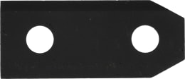 Produktbild: Rasenmähermesser 70 mm, rechteckig, doppelseitig verwendbar, für Mäher Brill Mulchcut Quattro
