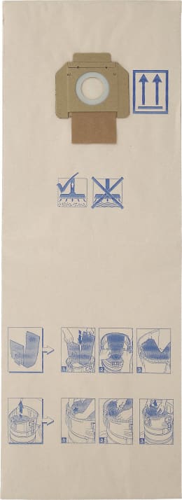 Produktbild: Nilfisk Filtertüte 5 St. Papier, für Sauger Attix 700