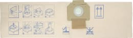 Produktbild: Nilfisk Filtertüte SQ 4 5 St. Papier, 2-lagig, für Sauger SR, SRM, SQ