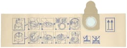 Technische Zeichnung: Nilfisk Filtertüte 5 St. Papier, für Sauger Aero 400