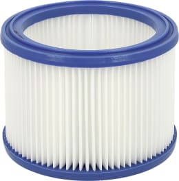 Produktbild: Nilfisk Filterelement Ø 185 x 140 mm für Nass- und Trockensauger, PET (Polyethylenterephthalat), waschbar