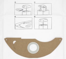 Technische Zeichnung: Kärcher® Filtertüte 5 St. Vlies, 3-lagig, 22 l, reißfest, für Sauger NT 22, Staubklasse L