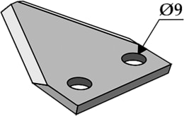 Technische Zeichnung: Industriehof® Fräsmesserklinge 88 x 76 x 3 mm gerade, für Futtermischwagen Faresin