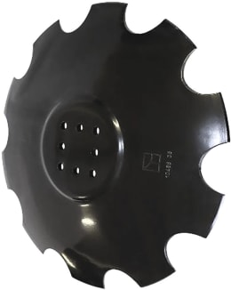 Produktbild: NIAUX 200 Eggenscheibe 610 x 5 mm, LK 80/110 mm, gewölbt, gezahnt, flacher Ansatz, für Agrisem