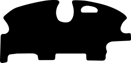 Produktbild: Fußmatte Velours schwarz, für John Deere Feldhäcksler 8600, ab Bj. 15