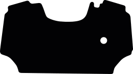 Produktbild: Fußmatte Velours schwarz, für Lamborghini Traktor Serie Spire, ab Bj. 05.14