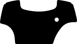 Produktbild: Fußmatte Velours schwarz, für Same Traktor Serie Explorer, ab Bj. 12 – 16