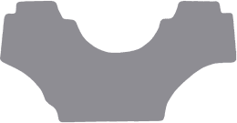 Produktbild: Fußmatte Gummi hellgrau, für McCormick Traktor X4.35, X4.60, ab Bj. 14