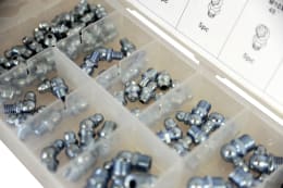 Produktbild: Schmiernippel-Sortiment metrisch, 110 St.