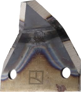 Produktbild: Industriehof® Fräsmesserklinge 75 x 76 x 3 mm gewinkelt, für Futtermischwagen Marmix