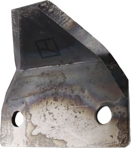 Produktbild: Industriehof® Fräsmesserklinge 66 x 76 x 3 mm gewinkelt, für Futtermischwagen Gilioli, Himel, Italmix
