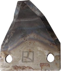 Produktbild: Industriehof® Fräsmesserklinge 80 x 76 x 3 mm gewinkelt, für Futtermischwagen Faresin