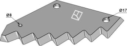 Technische Zeichnung: Industriehof® Messer 177 x 230 x 8 mm, für Mischwagen Trioliet