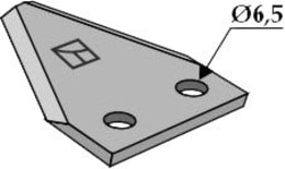 Technische Zeichnung: Industriehof® Fräsmesserklinge 88 x 76 x 3 mm gerade, für Futtermischwagen Luclar, Storti