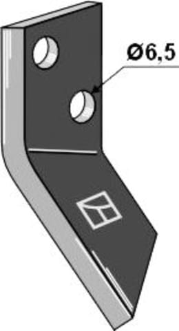Produktbild: Industriehof® Fräsmesserklinge links 90 x 40 x 4 mm, gewinkelt, für Futtermischwagen Walker, 70-124