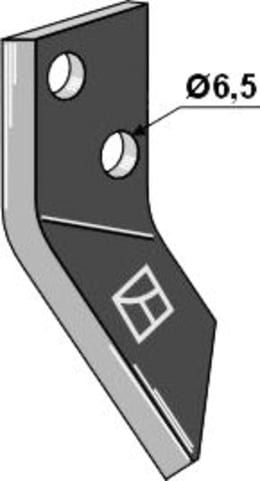 Produktbild: Industriehof® Fräsmesserklinge links 90 x 40 x 4 mm, gewinkelt, für Futtermischwagen Sgariboldi, 70-574