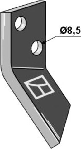 Produktbild: Industriehof® Fräsmesserklinge links 95 x 45 x 5 mm, gewinkelt, für Futtermischwagen AGM, Logifeed & R.M.H.
