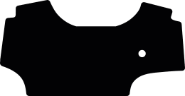 Produktbild: Fußmatte Gummi schwarz, für Deutz-Fahr Traktor 5075 Keyline, 5095 Keyline, 5104 Keyline, ab Bj. 03.24