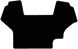 Produktbild: Fußmatte Gummi schwarz, für Steyr Traktor CVT 120, 130, 150, 170, ab Bj. 00, Tier 1-Motor