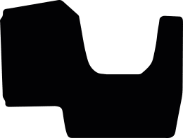 Produktbild: Fußmatte Velours schwarz, für Fendt Teleskoplader 60, ab Bj. 25