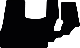 Produktbild: Fußmatte Gummi schwarz, für Fendt Traktor Geräteträger 365 GT, Bj. 85 – 96