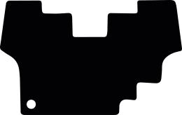 Produktbild: Fußmatte Gummi schwarz, für Fendt Traktor Farmer 300 C, 300 Ci, mit manuellem Allrad Bj. 97 – 08
