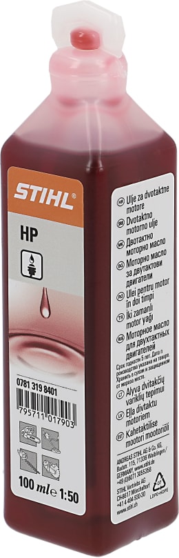 Produktbild: STIHL 2-Takt-Öl HP, 1:50, mineralisch, 0,1 l Flasche, 0781 319 8401