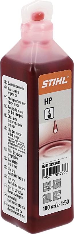 Produktbild: STIHL 2-Takt-Öl HP, 1:50, mineralisch, 0,1 l Flasche, 0781 319 8401