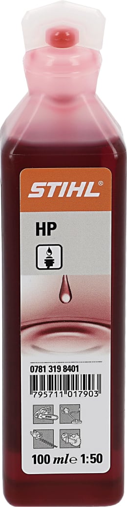Produktbild: STIHL 2-Takt-Öl HP, 1:50, mineralisch, 0,1 l Flasche, 0781 319 8401