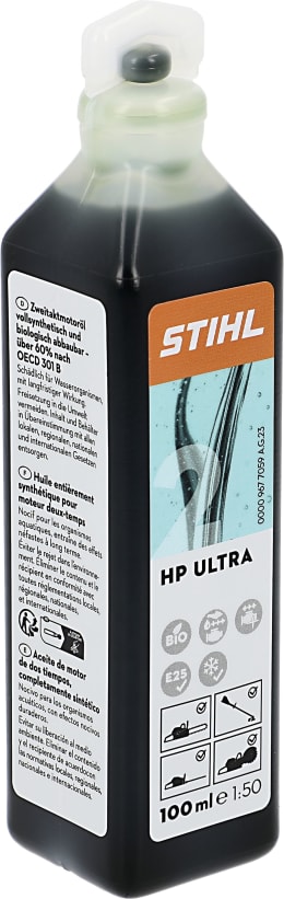 Produktbild: STIHL 2-Takt-Öl HP Ultra, 1:50, vollsynthetisch, 0,1 l Flasche, 0781 319 8612