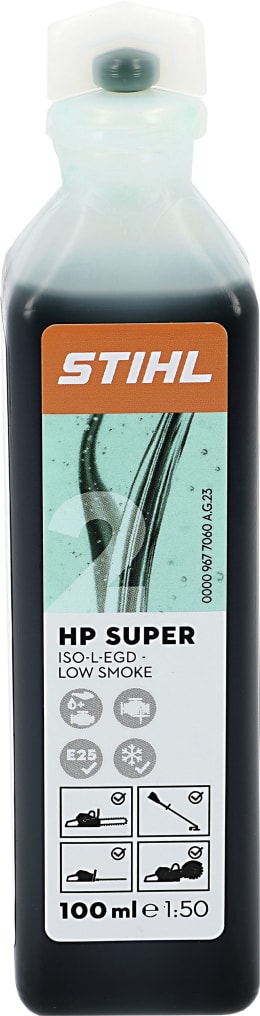 Produktbild: STIHL 2-Takt-Öl HP Super, 1:50, teilsynthetisch mit aschearmen Additiven, Flasche, 0,1 l, 0781 319 8067