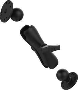 Produktbild: RAM® MOUNTS Verbinder mit C-Kugeln, runden Grundplatten, AMPS-Lochraster